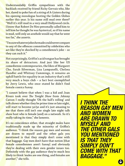 KATHY GRIFFIN Three Mag feature p.5