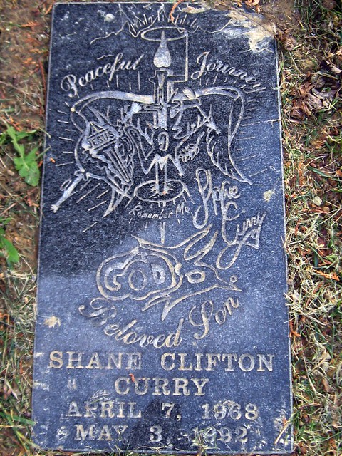 Grave of Shane Clifton Curry