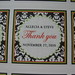 Black Damask with Green and Orange Custom Wedding Favor Labels/Stickers <a style="margin-left:10px; font-size:0.8em;" href="http://www.flickr.com/photos/37714476@N03/6601951567/" target="_blank">@flickr</a>