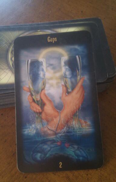 Legacy of the Divine Tarot: 2 of Cups