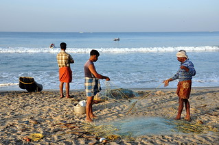 India - Kerala - Varkala - Fishermen - 100