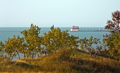 Grand Haven Foghorn House, as seen from Rosy M...
