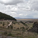 Paesaggio appena usciti da Puno con in lontananza la pampa della riserva del lago Titicaca