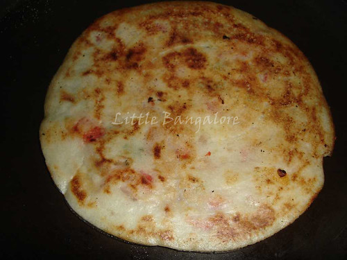 One sided cooked Uttapam
