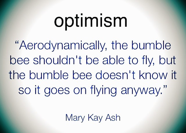 Quote: Optimism MARY KAY ASH #leadfromthefront