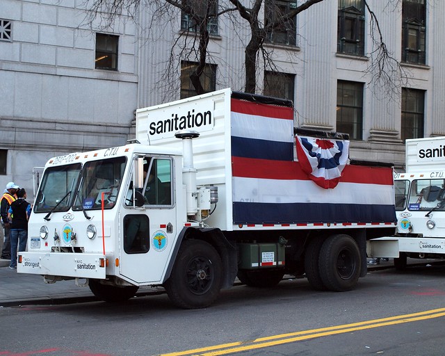 NYC Sanitation Truck, Manhattan, New York City