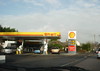 PETROL STATIONS PAST AND PRESENT. BOURNEMOUTH. DORSET. JANUARY 2012