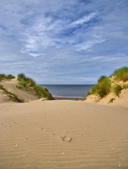 On the way to the beach, Formby, UK