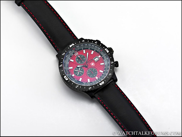 CX Swiss Military Watch Hurricane red top