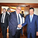 Ο Αντιπρόεδρος της Κυβέρνησης, Θεόδωρος Πάγκαλος, με τον Υπουργό Οικονομικών του Κατάρ, κ. Καμάλ.