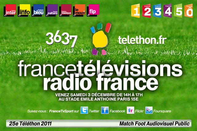 Téléthon 2011 Match de Foot Audiovisuel Public