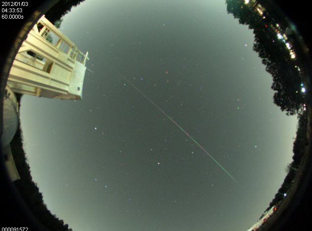 A Slow Meteor Crosses the Skies (NASA, Marshall, 01/03/12)