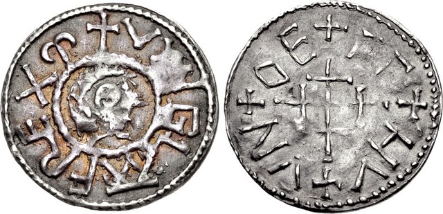 An Excessively Rare, or Possibly Unique, and Important Anglo-Saxon Silver Penny of Wiglaf, King of Mercia
