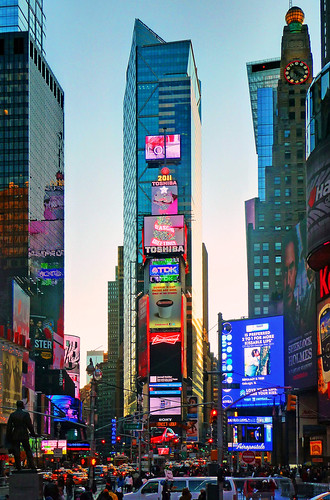 Times Square / dusk by George Rex, on Flickr
