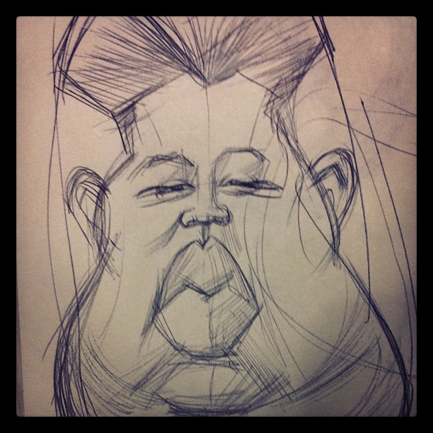 New #caricature #sketch of KIM JONG UN