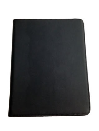 PU Soft Leather Folio Case for iPad 2 - Black