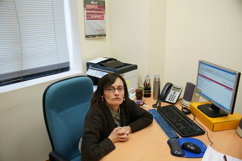 María Victoria Aguilar en su despacho