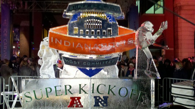 Super Bowl Ice Sculpture