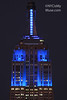Empire State Building in Blue for the NY Giants (who beat the Falcons!)