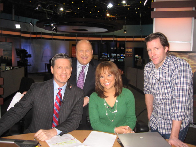 Edward Burns with the Good Day Chicago Crew