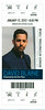 January 12, 2012, DAVID BLAINE, Brinker International Forum, AT&T Performing Arts Center, Dallas, Texas (David Holds Breath Under Water for 12 Minutes While Eating Dinner) - Ticket Stub