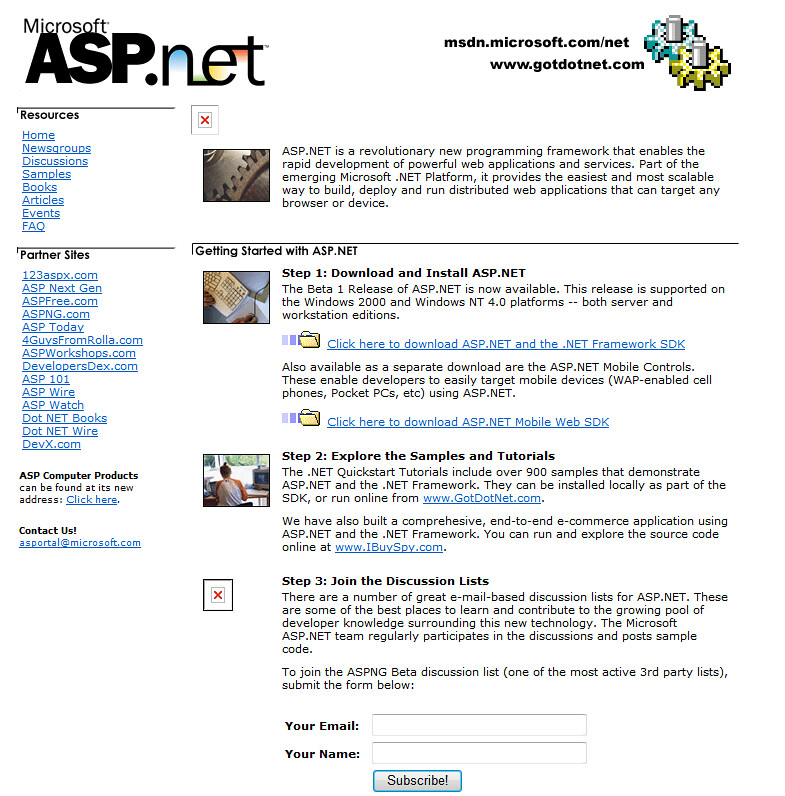 ASP.NET site - original