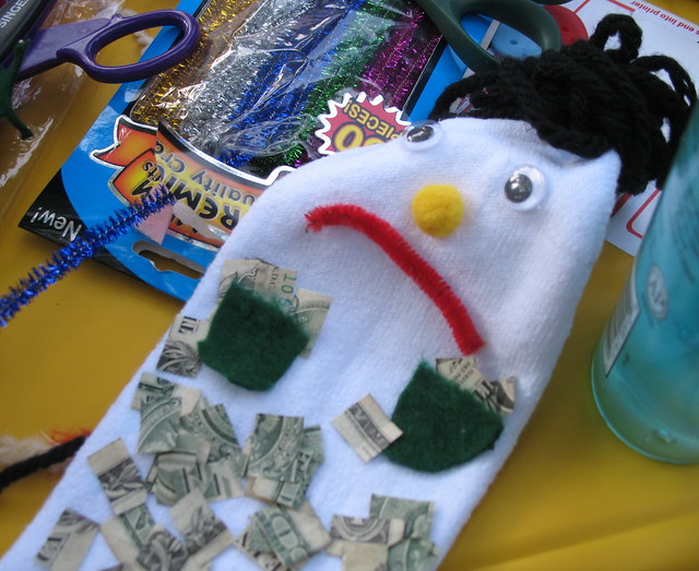 BLAGOJEVICH sockpuppet, made for block party sockpuppet competition