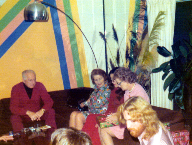 19761224 - Christmas Eve - Jim, Ronnie, Marcia, Phyllis, Gerald