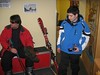 Roland & Martin hiring skiing gear