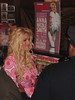 Anna Nicole Smith in New York City Grand Central Station in April of 2005