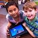 2nd Graders using Build A Bird app on the iPad