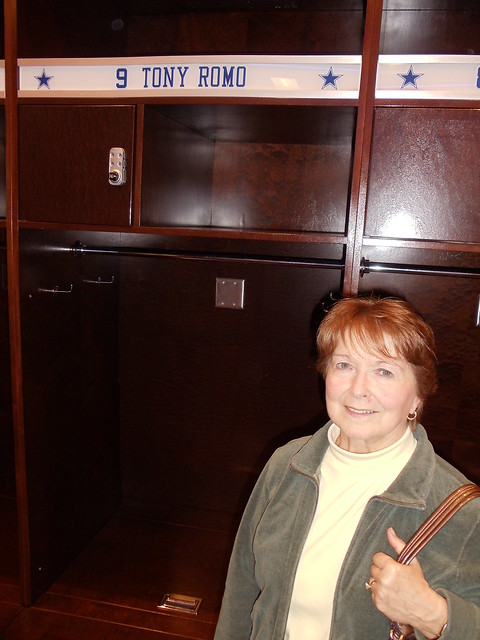 My Mom with TONY ROMOs locker