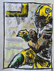 Football Art GREEN BAY PACKERS Clay Matthews Painting