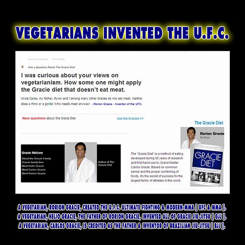 Vegatarians created the UFC, BJJ, Modern MMA, Best Diet for Strikers Grapplers Bodybuilders Athletes - Watch out for Paleo Scam Diet Found Unfit - 5