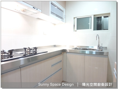 板橋介壽街朱先生L型廚具-陽光空間廚衛設計2
