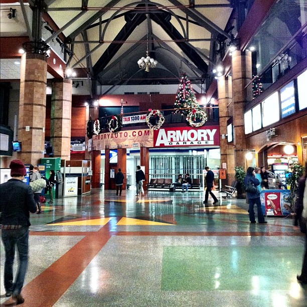 standing in the ever exciting train station of Albany, NY. if this were England, thered be a pub here somewhere