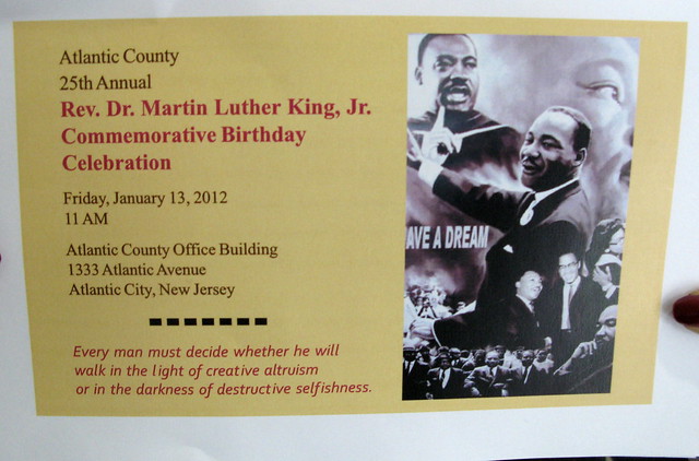 Atlantic Countys 25th annual Rev. Dr. Martin Luther King, Jr. Commemorative Birthday Celebration.