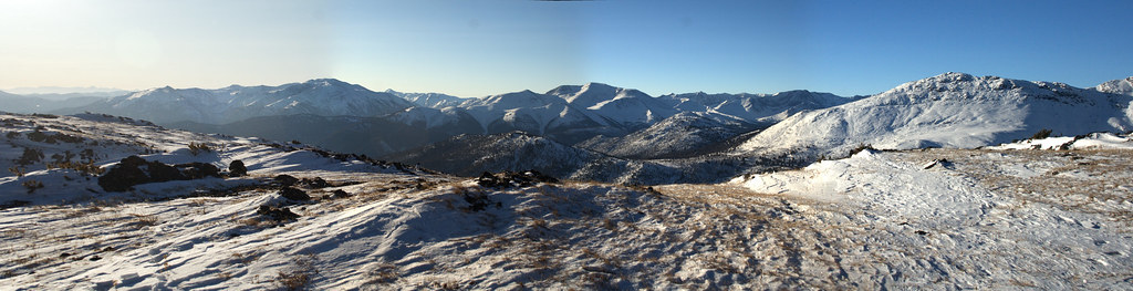 : Panorama of Altai mountains