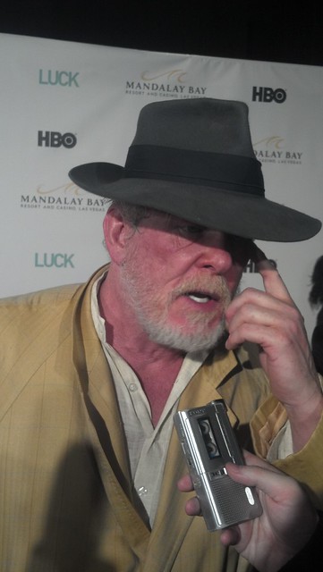 Nick Nolte at HBO premiere of "Luck"
