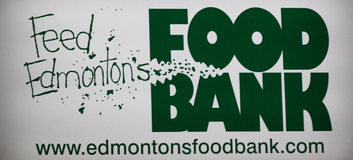 The Edmonton Food Bank logo on the sign outside the Food Bank warehouse, Dec. 12, 2011. Edmonton, Alta. Photographed by Jeremy Jagodzinski