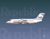 WHAT IF? BAe-146 Republic Airlines (final colors) 1987