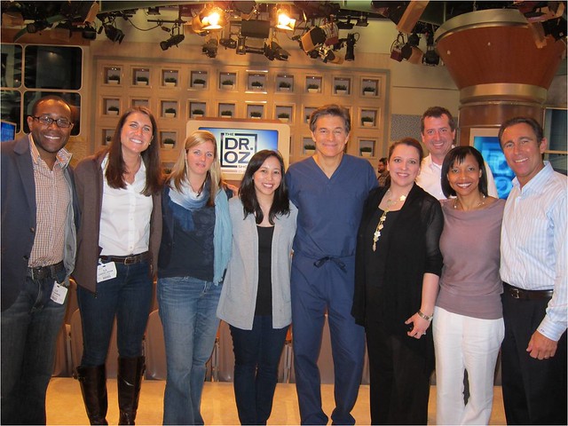 Back stage at the Dr. Oz show