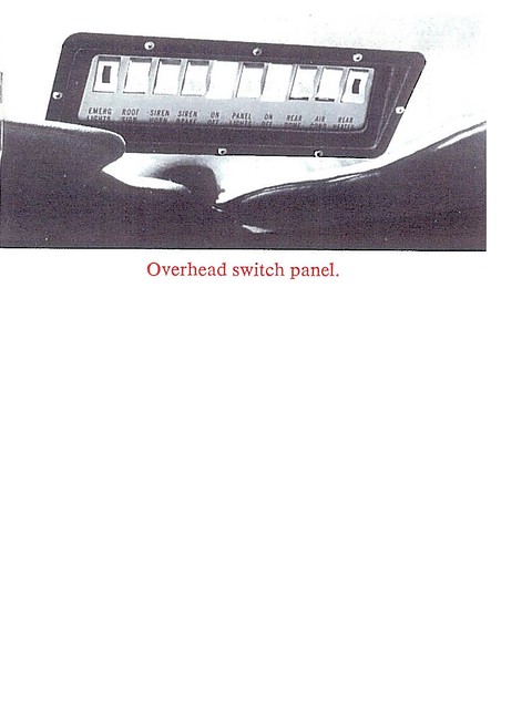 Overhead Switch Pannel Frame (Black Plastic)