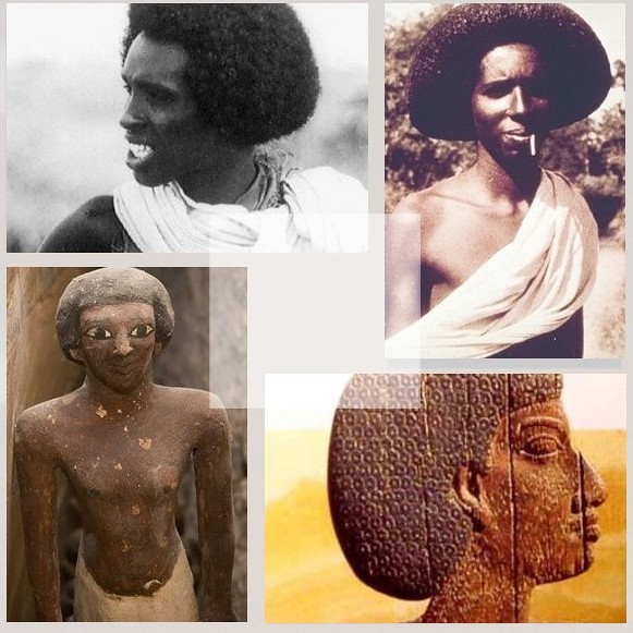 Somali Ancient-Egyptian Afro Hairstyle .
