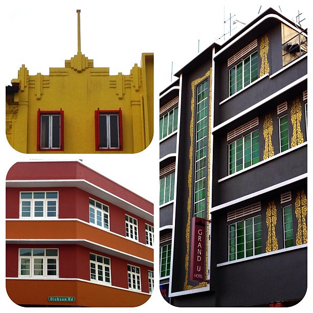 The pops of Art Deco architecture in #Singapore are really doing it for me.