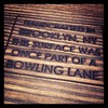Bowling lane tables!