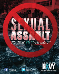 A sexual assault awareness poster.