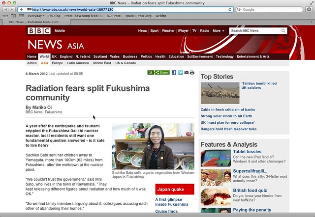 radiation fears split Fukushima community