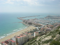 Puerto de Alicante desde el Castillo