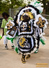 "Saints" Mardi Gras Indian on Super Sunday.